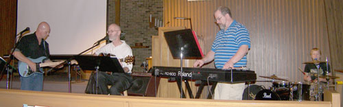 Anchor worship team at Grace Presbyterian