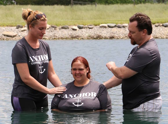 Renee's baptism by Kevin Whitacre and Tomi Cardin.